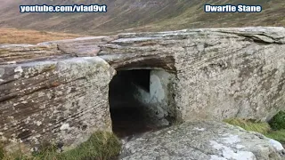 Dwarfie Stane mysterious Megalithic Menhir of Orkney Islands