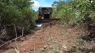 Caterpillar D6R XL Bulldozer Cleaning Plantation Roads