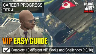 VIP Work & Challenges Guide Tier 4 Career Progress