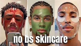 no BS skincare routine for men who are struggling