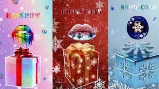 Rainbow , Christmas VS  Snow Cold ❔️🎁 ||  Choose One Gift Box. 🍭✨️ #choose #trending