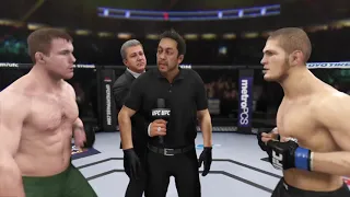 Matt Hughes vs. Khabib Nurmagomedov (EA sports UFC 3) - CPU vs. CPU