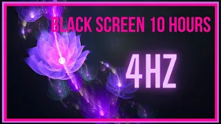 4hz Deep Sleep Music Healing Frequency Black Screen 10 hours 🌙  Isochronic Tones