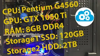 Pentium G4560/GTX 1050 Ti 4GB/8GB/120GB + 2TB - Обзор ПК и Тестирование в играх