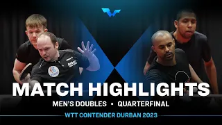Drinkhall/Jarvis vs Abrahams/Lingeveldt | MD QF | WTT Contender Durban 2023
