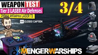 Defesas Antiaéreas LASER do T3, Full Review | MODERN WARSHIPS, Weapon Test