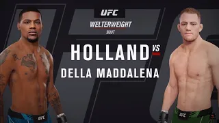 KEVIN HOLLAND VS JACK DELLA MADDALENA | Fight simulation | UFC Noche