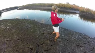 Fishing St.marks River And Flats For Redfish And Trout (double?) Ft. Surprise Striper