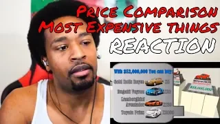 Price Comparison (World Most Expensive Things) REACTION - DaVinci REACTS