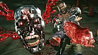 Mortal Kombat 11 - ALL Fatalities On Terminator T-800!!