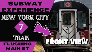 New York City Subway 7 Express Train (to Flushing) Front View