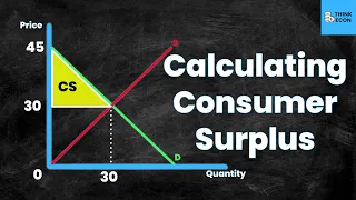 How to CALCULATE Consumer Surplus [WITH EXAMPLE] | Think Econ | Microeconomic Concepts