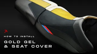How to install Luimoto Gold Gel Comfort Insert and Motorcycle Seat Cover