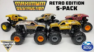 SPIN MASTER MONSTER JAM MAX-D RETRO EDITION 5-PACK!