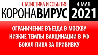 4 мая 2021: статистика коронавируса в России на сегодня