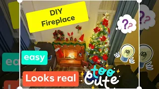 DIY Fireplace : Christmas Fireplace