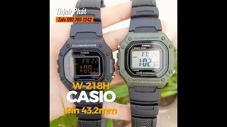 CASIO W-218H-1B 43.2mm | Đồng Hồ Thịnh Phát #dongho #donghocasio #casio #donghochinhhang #donghonam