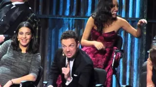 Ross Marquand (Aaron) doing impressions  @TWD premiere at MSG