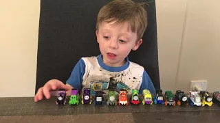 Silvasaurus 25 name trains challenge! Thomas mini trains/Thomas and friends. Memory game!