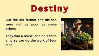 Learn English Through Story Level 3 🔥 | Destiny | Learn English Through Story | English Story