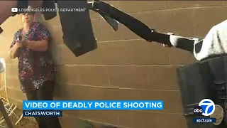 LAPD releases bodycam footage of deadly police shooting in Chatsworth