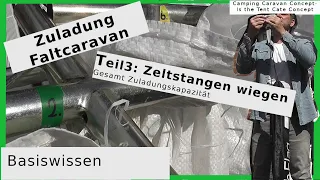 Optimale Zuladung Faltcaravan / 3. Zeltstangen wiegen