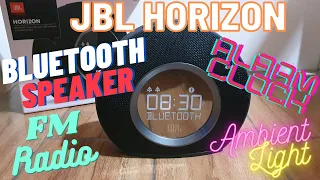 JBL HORIZON BLUETOOTH SPEAKER FM RADIO ALARM CLOCK AMBIENT LIGHT - UNBOXING & TESTING