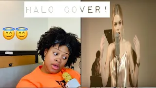 (First Time Listen!!) Davina Michelle- Halo cover- Reaction Video!