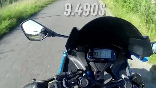 SUZUKI GSX R-125 0-100 0-60 Acceleration