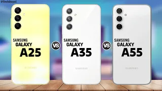 Samsung Galaxy A25 vs Samsung Galaxy A35 vs Samsung Galaxy A55 || Price | Full Comparison