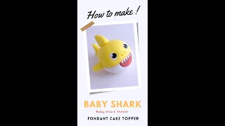 How to make a fondant BABY SHARK