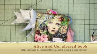 Alice and Co. altered board book