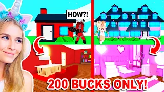 200 BUCKS ONLY Build Challenge In Adopt Me! (Roblox)
