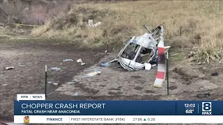 NTSB releases preliminary report in deadly Anaconda helicopter crash
