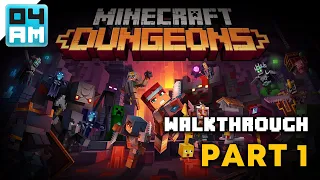 Minecraft Dungeons: FULL Gameplay Walkthrough Part 1 of 4 (1080p HD 60FPS PC Ultra) - No Commentary