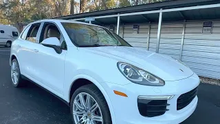 2017 Porsche Cayenne Platinum Edition SUV White