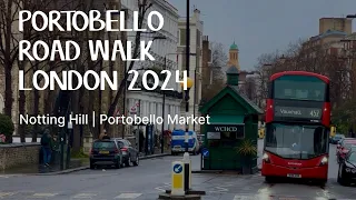 Walking in Notting Hill | Portobello Road | March 2024 | 4K