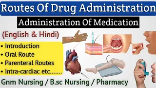 Routes Of Drug Administration In Hindi // Administration Of Medication In Hindi