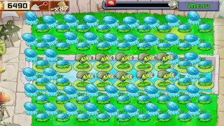 Plants vs Zombies Last Stand Endless 44 Winter Melon - 6 Gatling Pea Vs All Zombies Gameplay