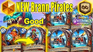 New Brann Quest Pirate Warrior Is SO BROKEN To Play At Whizbang's Workshop | Hearthstone