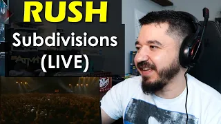 RUSH - Subdivisions LIVE AT SNAKE AND ARROWS TOUR | FIRST TIME REACTION TO RUSH SUBDIVISIONS