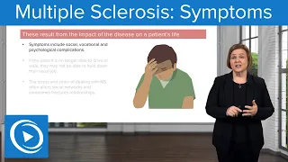 Multiple Sclerosis: Symptoms – Med-Surg Nursing | Lecturio