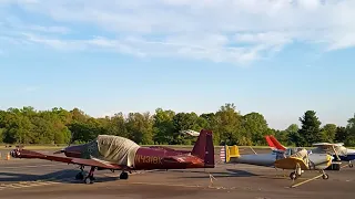 Piper PA-28 Warrior & Mooney M20C Take-Off at Trenton-Robbinsville Airport (N87)