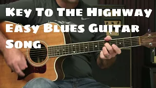 Beginning Blues Guitar Lesson - How To Play Key To The Highway Easy Arrangement