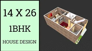 14 X 26 House Design ll 360 Sqft House Plan ll 14 X 26 Ghar Ka Naksha ll 14 X 26 House Plan