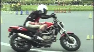 2013 5 19 Dunlop Moto Gymkhana MTMT選手 VTR250 heat 2