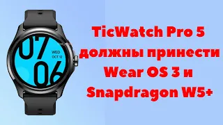 Mobvoi TicWatch Pro 5 — первые часы Wear OS с чипом Snapdragon W5+ и Wear OS 3.0 TicWatch