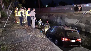 Woman Crashes Off Freeway Into Drainage Ditch | El Cajon