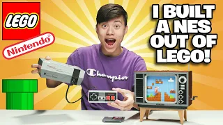 I BUILT A NINTENDO ENTERTAINMENT SYSTEM OUT OF LEGO!!! Lego NES Super Mario Set 71374!