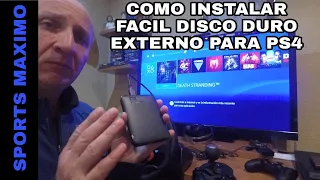 COMO INSTALAR FACIL DISCO DURO EXTERNO PARA PS4